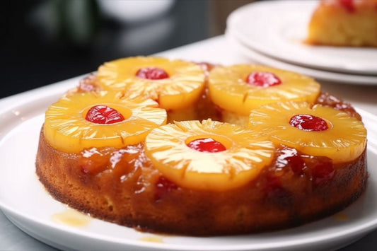 رأسا على عقب كعكة الأناناس