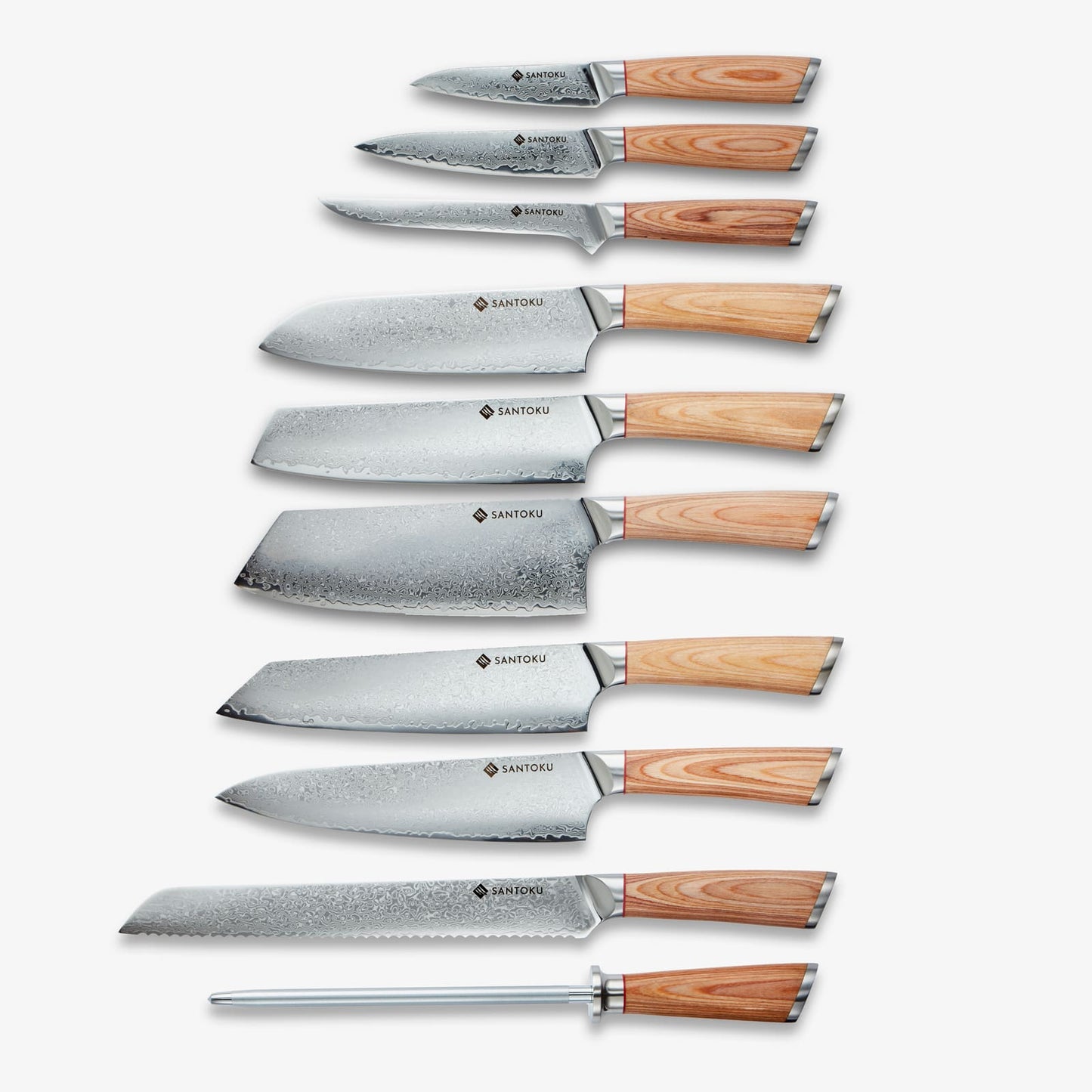 Haruta (はるた) 10 PCS Set VG10 Damascus Steel Kitch