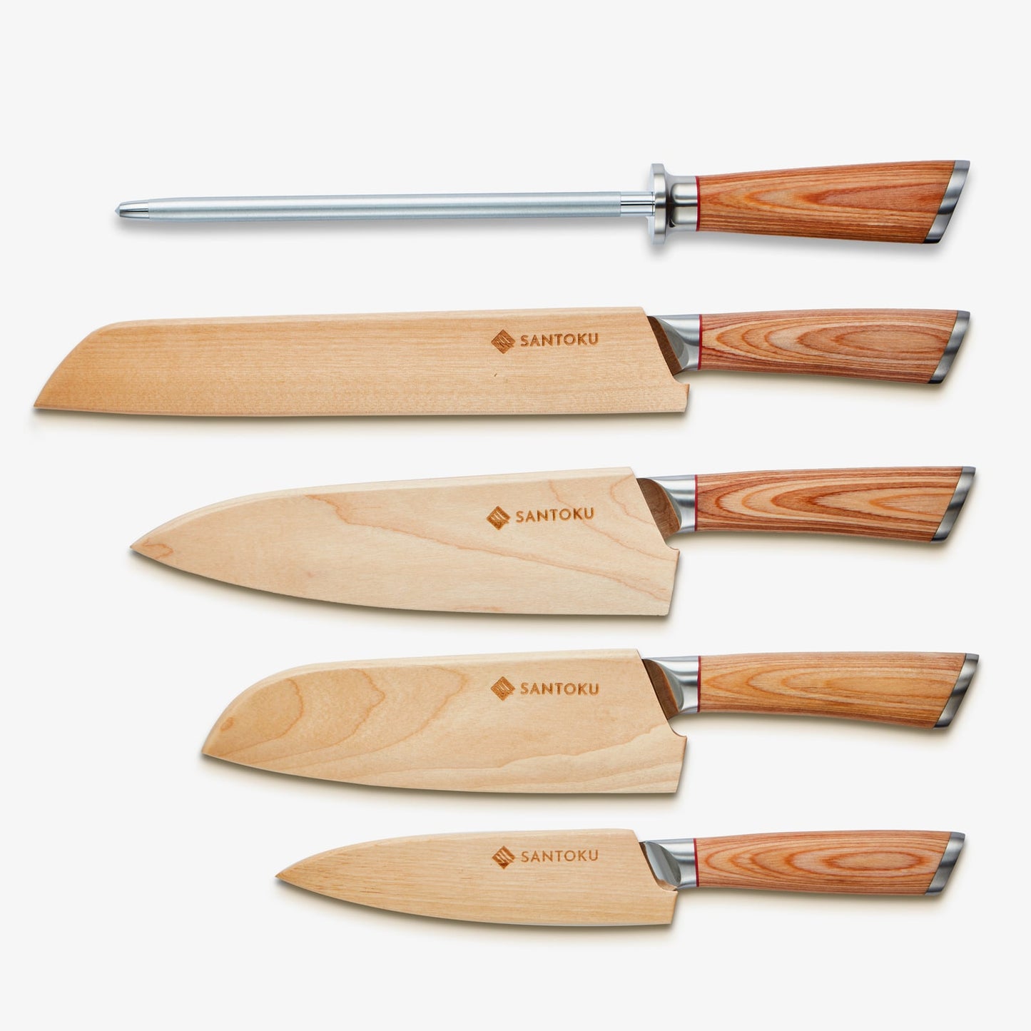 Haruta (はるた) 5 PCS تعيين VG10 Damascus Steel Kitchen Knives