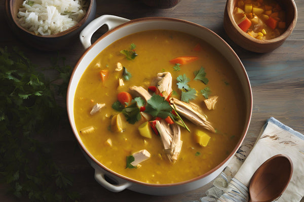 Spiced Mulligatawny Soup With Chicken and Vegetables
