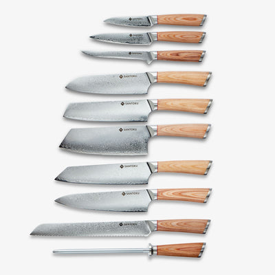 هاروتا (はるた) 67 طبقة AUS 10 سكاكين المطبخ الفولاذية الدمشقية