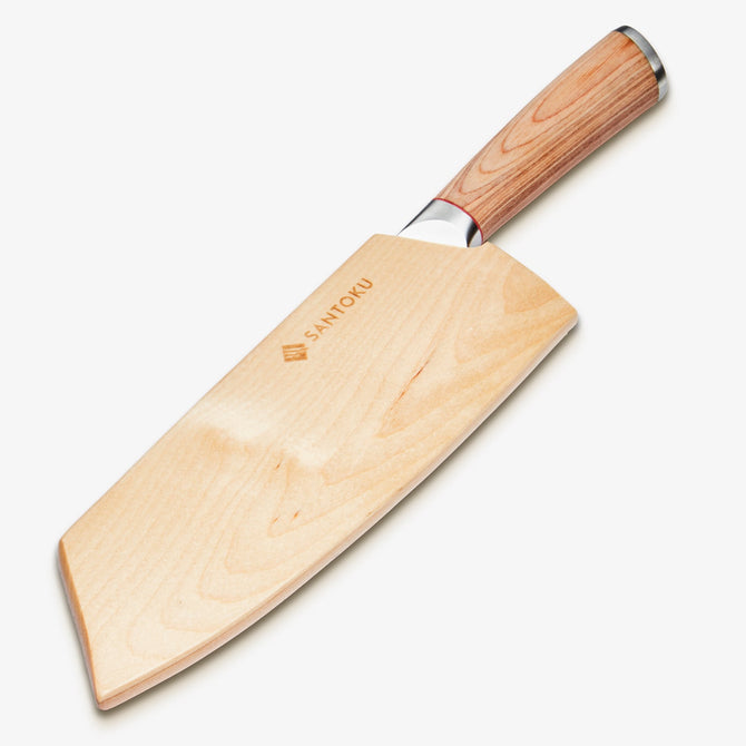 Haruta 7.7 بوصة VG10 اليابانية Damascus Steel Nakiri Cleaver مع مقبض خشبي و Scabbard