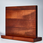 سلسلة سكين ميناتو مع حامل سكين مغناطيسي خشبي أكاسيا