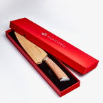 Haruta 7 inch VG10 ياباني دمشق ستيل Santoku سكين مع مقبض خشبي و Scabbard