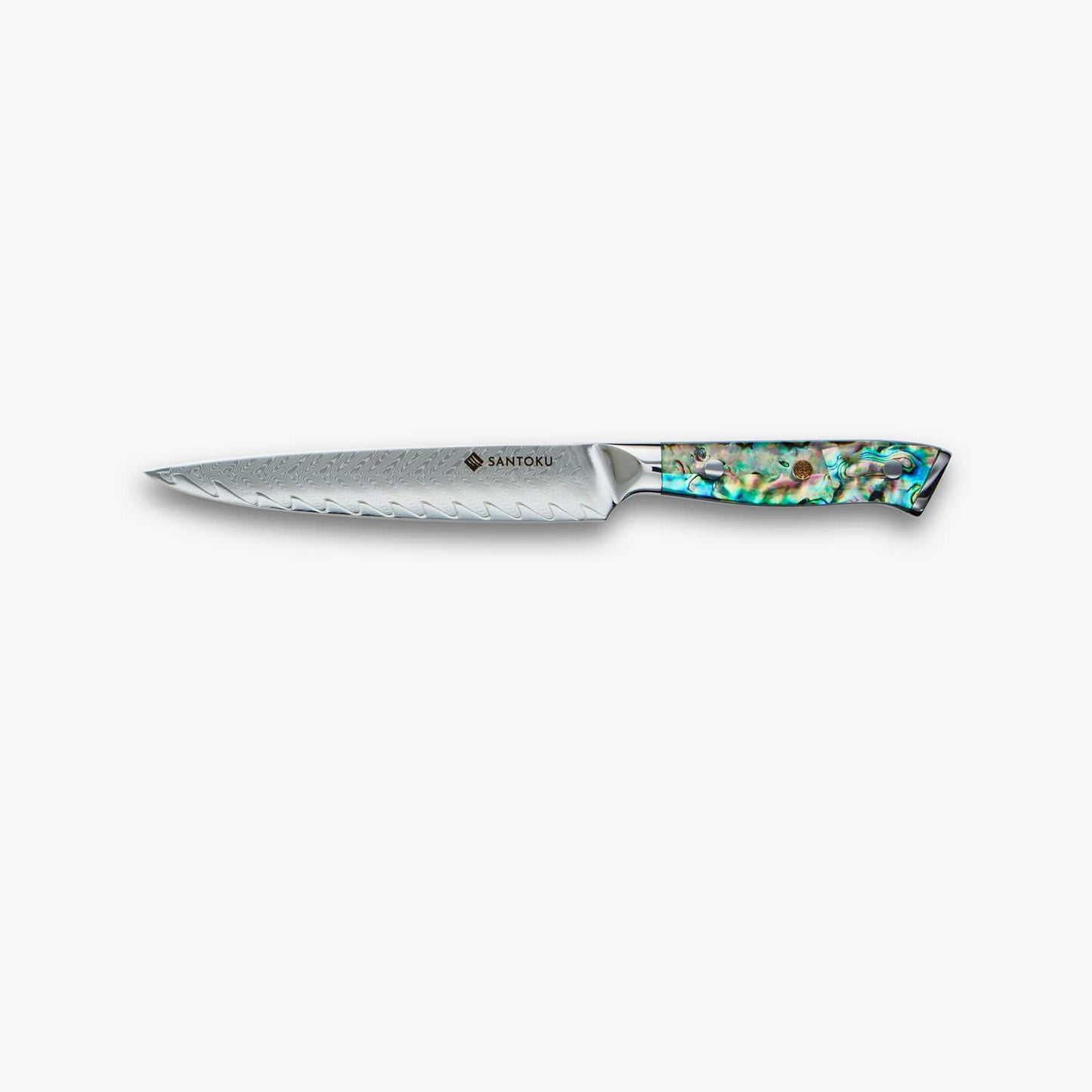 تشيكاشي (ちかし) سكين دمشق الفولاذي بمقبض أذن البحر